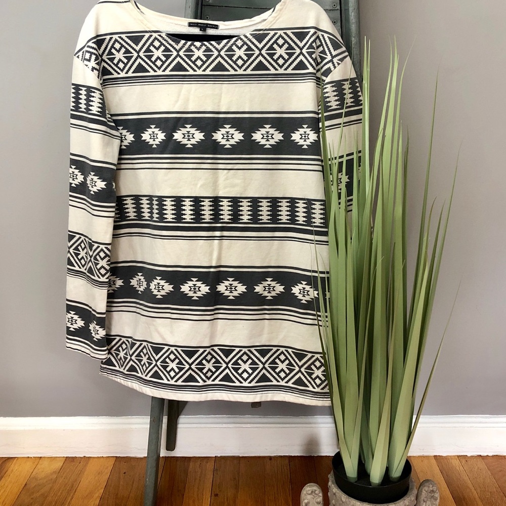 Aztec print sweatshirt